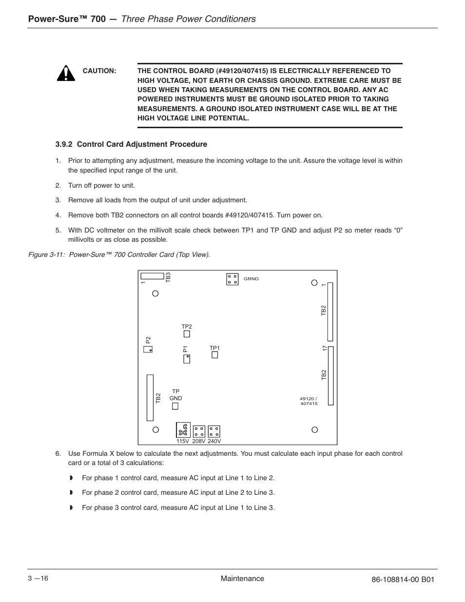 Three phase power conditioners, Power-sure™ 700 | MGE UPS Systems POWER-SURE 700 User Manual | Page 38 / 52