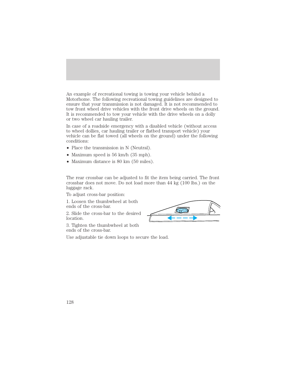 Driving | Mercury Sable 2000 User Manual | Page 128 / 232