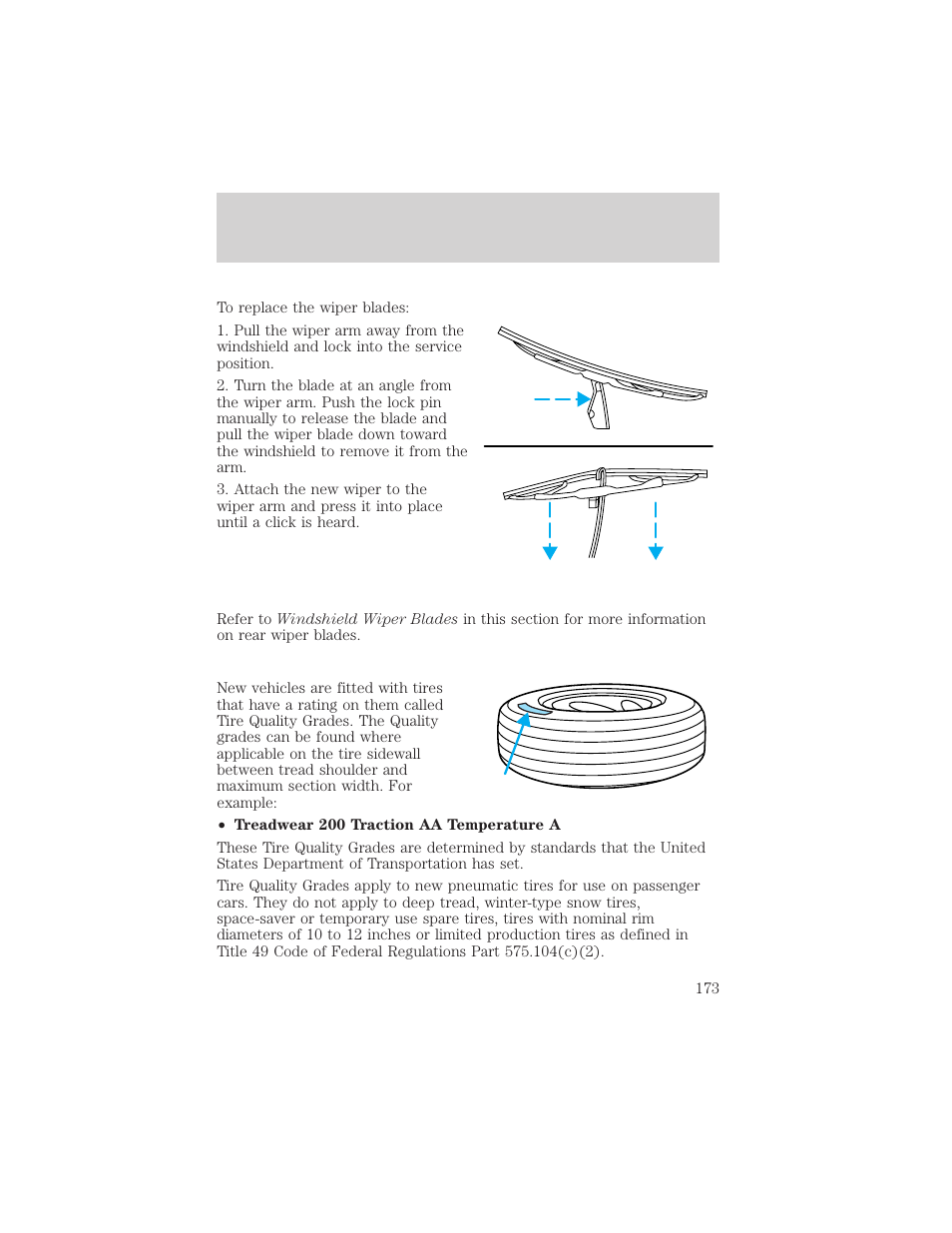 Maintenance and care | Mercury Sable 2000 User Manual | Page 173 / 232
