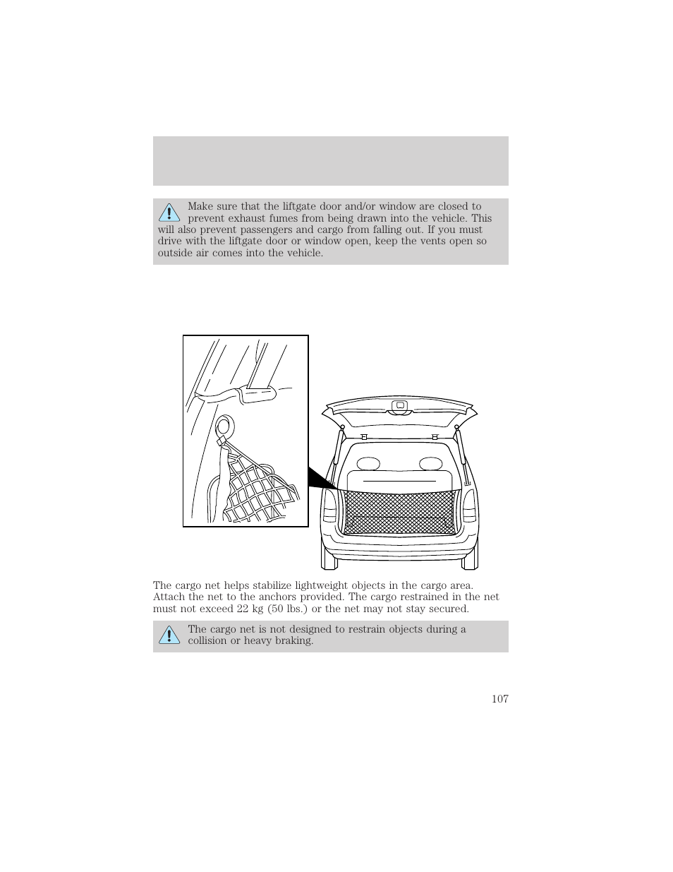 Controls and features | Mercury 1999 Villager User Manual | Page 107 / 264