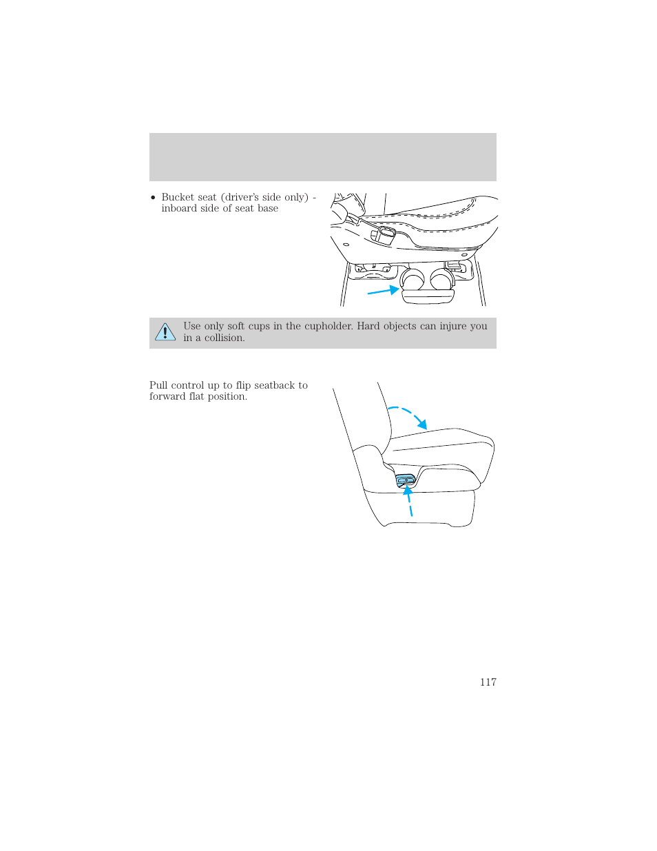 Seating and safety restraints | Mercury 1999 Villager User Manual | Page 117 / 264