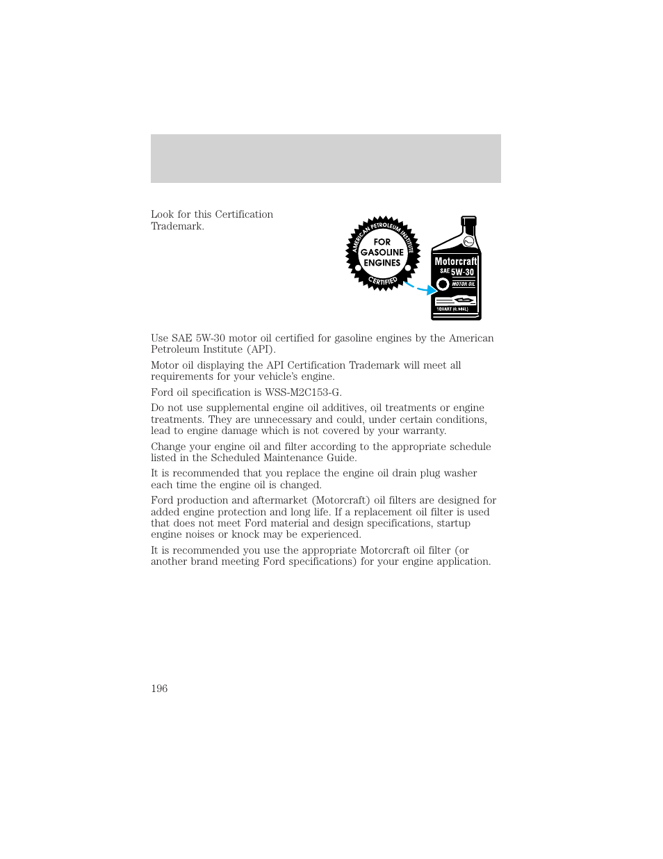 Maintenance and care | Mercury 1999 Villager User Manual | Page 196 / 264