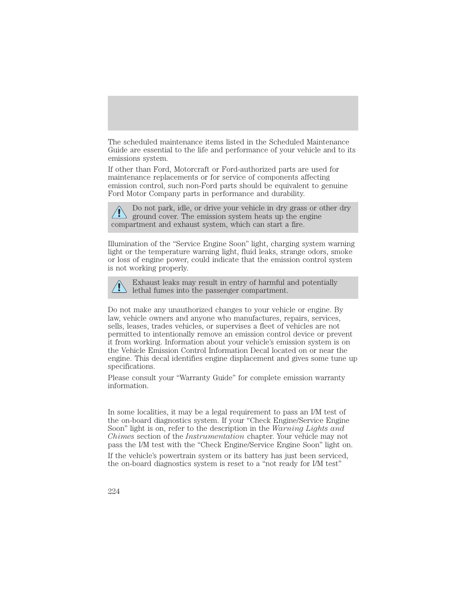 Maintenance and care | Mercury 1999 Villager User Manual | Page 224 / 264