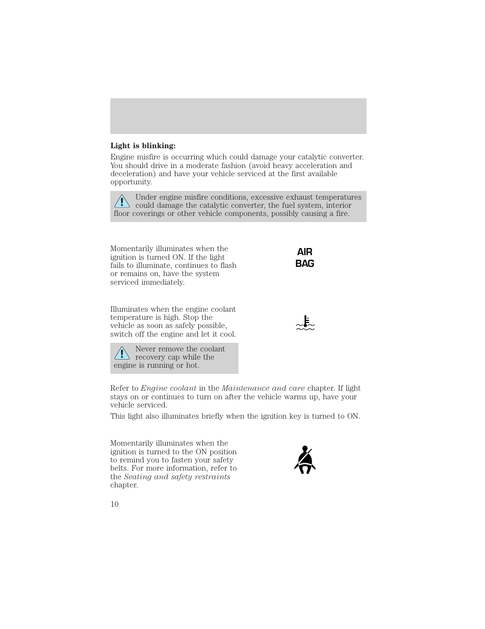 Instrumentation | Mercury 2000 Grand Marquis User Manual | Page 10 / 224