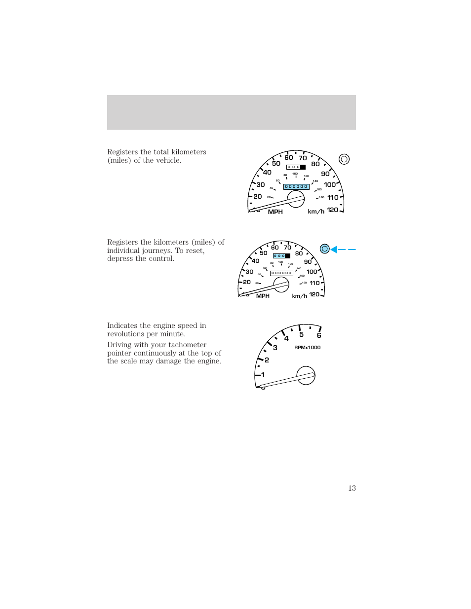 Instrumentation | Mercury 1999 Mountaineer User Manual | Page 13 / 248