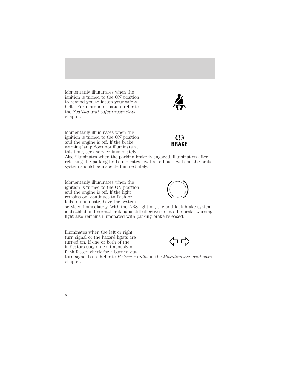 Mercury 1999 Mountaineer User Manual | Page 8 / 248