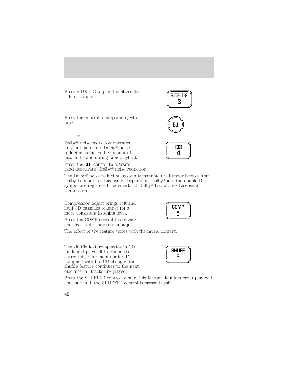 Entertainment systems | Mercury Grand Marquis 2002 User Manual | Page 42 / 248
