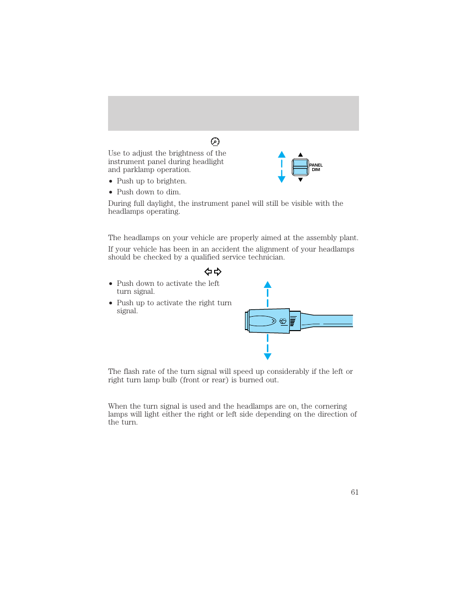 Lights | Mercury Grand Marquis 2002 User Manual | Page 61 / 248