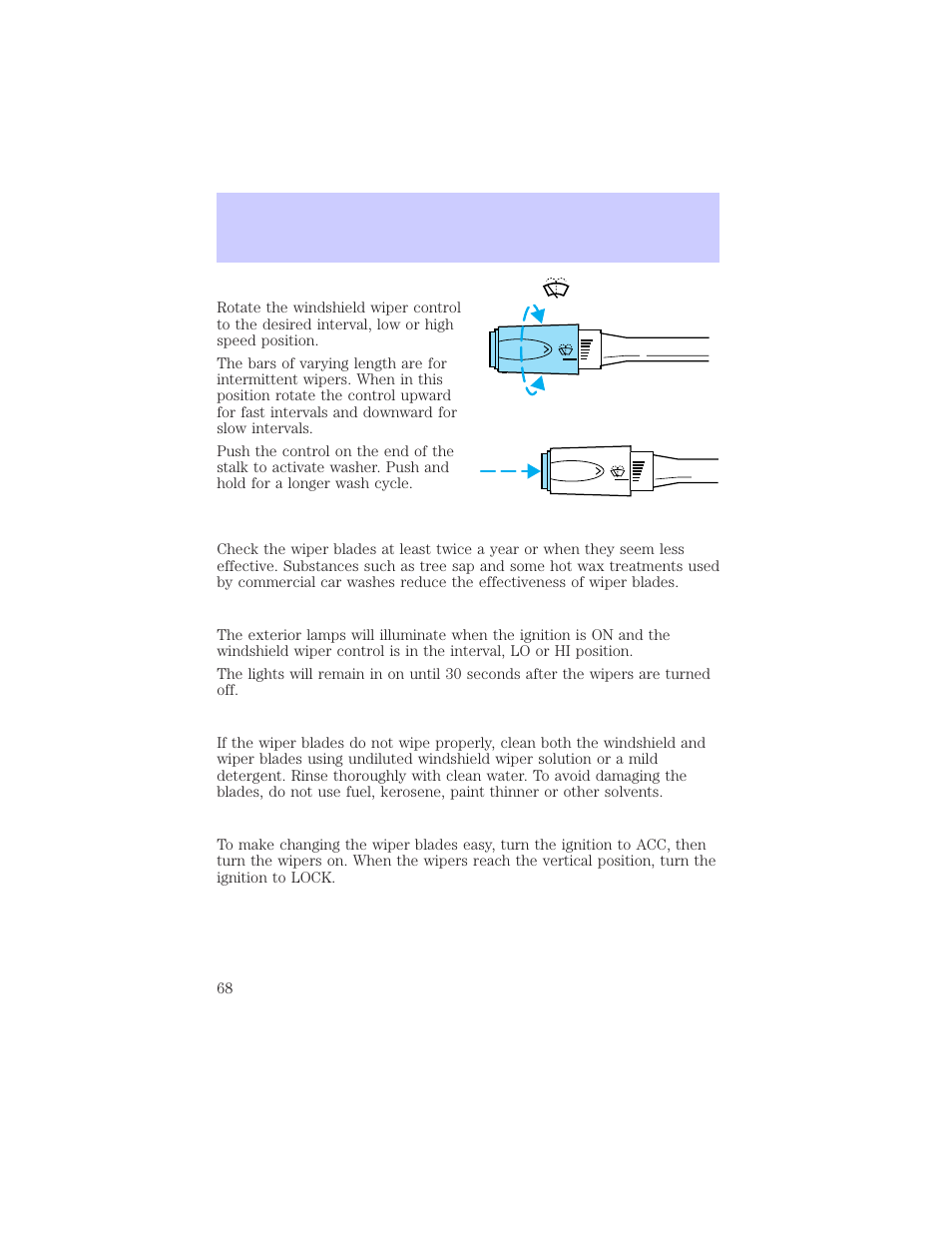 Driver controls | Mercury Grand Marquis 2002 User Manual | Page 68 / 248
