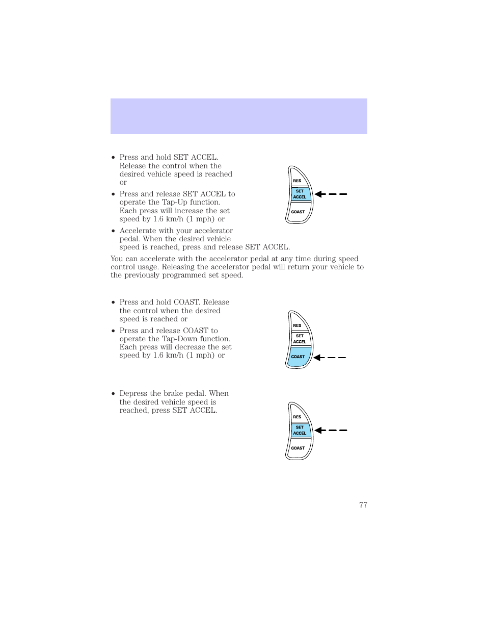 Driver controls | Mercury Grand Marquis 2002 User Manual | Page 77 / 248