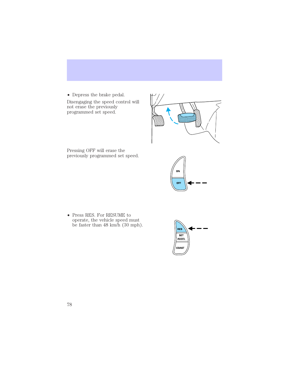Driver controls | Mercury Grand Marquis 2002 User Manual | Page 78 / 248
