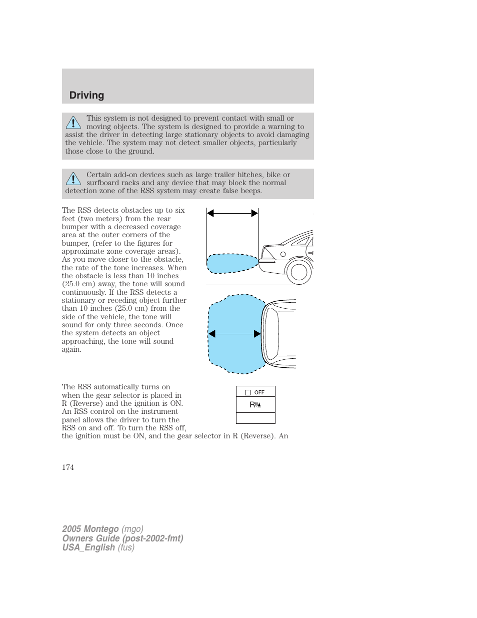 Driving | Mercury Mountaineer 2005 User Manual | Page 174 / 264