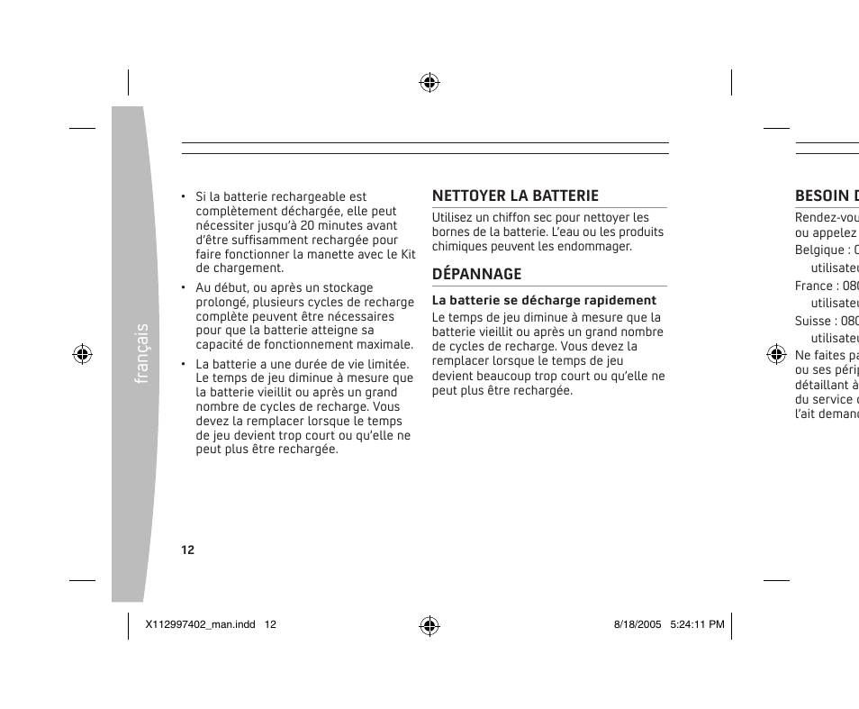 Fr an ça is | Microsoft X11-29974-02 User Manual | Page 12 / 76