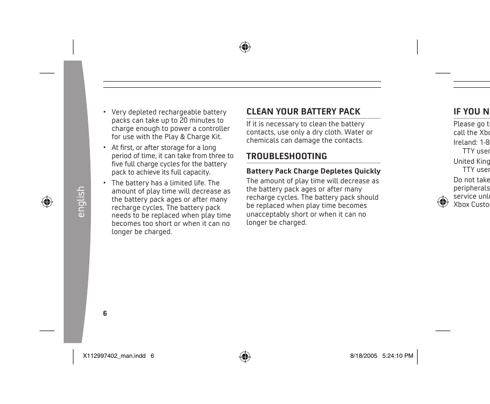En gl is h | Microsoft X11-29974-02 User Manual | Page 6 / 76