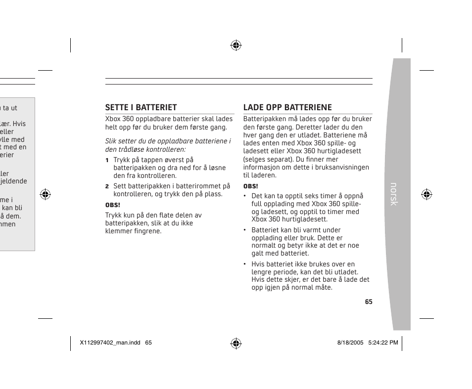 No rs k | Microsoft X11-29974-02 User Manual | Page 65 / 76