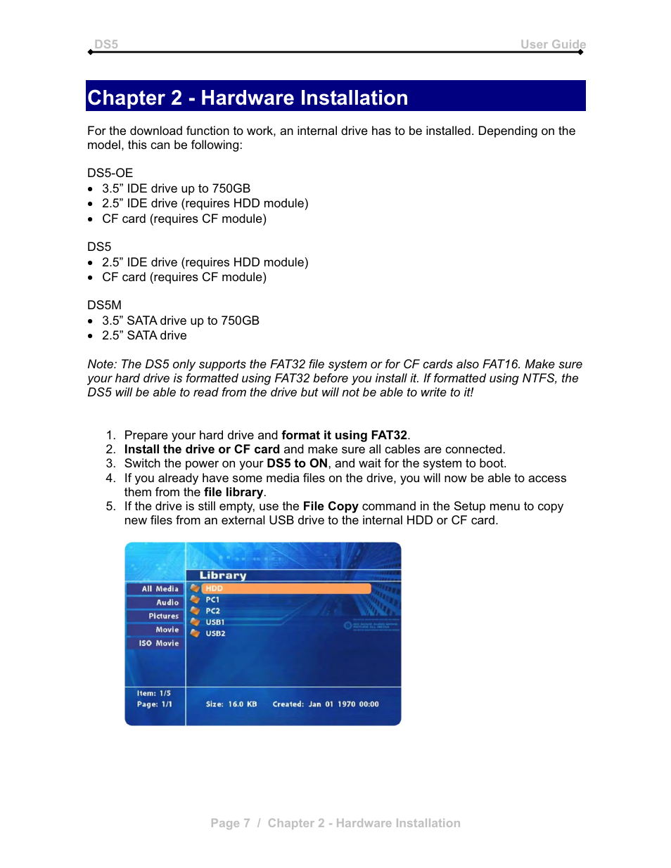 Chapter 2 - hardware installation | Microsoft DS5 User Manual | Page 9 / 62