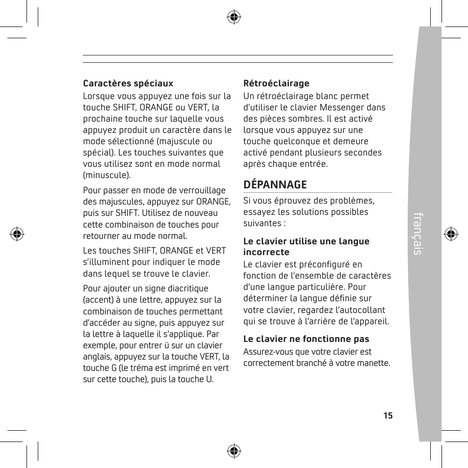 Fr anç ais | Microsoft X13-68046-02 User Manual | Page 15 / 28