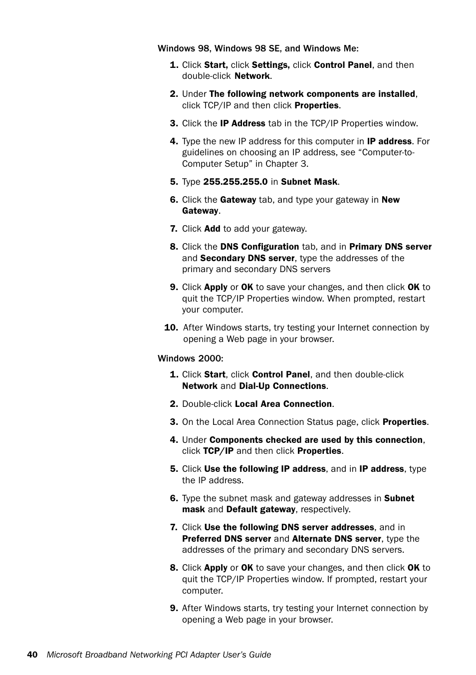 Microsoft MN-130 User Manual | Page 44 / 64