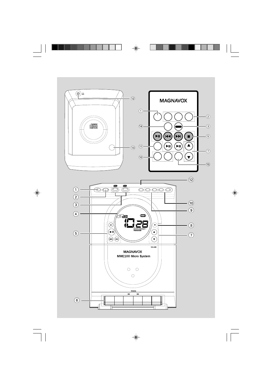 Philips Magnavox MME100 User Manual | Page 3 / 23