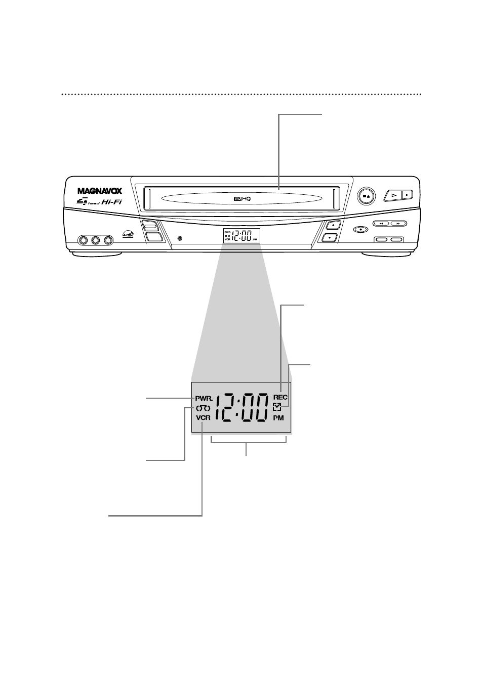 Vcr display panel 23 | Philips Magnavox VRC602M User Manual | Page 23 / 49