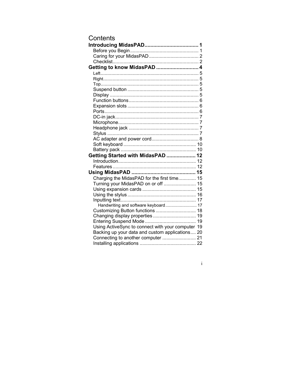 Midas Consoles Tablet User Manual | Page 3 / 36