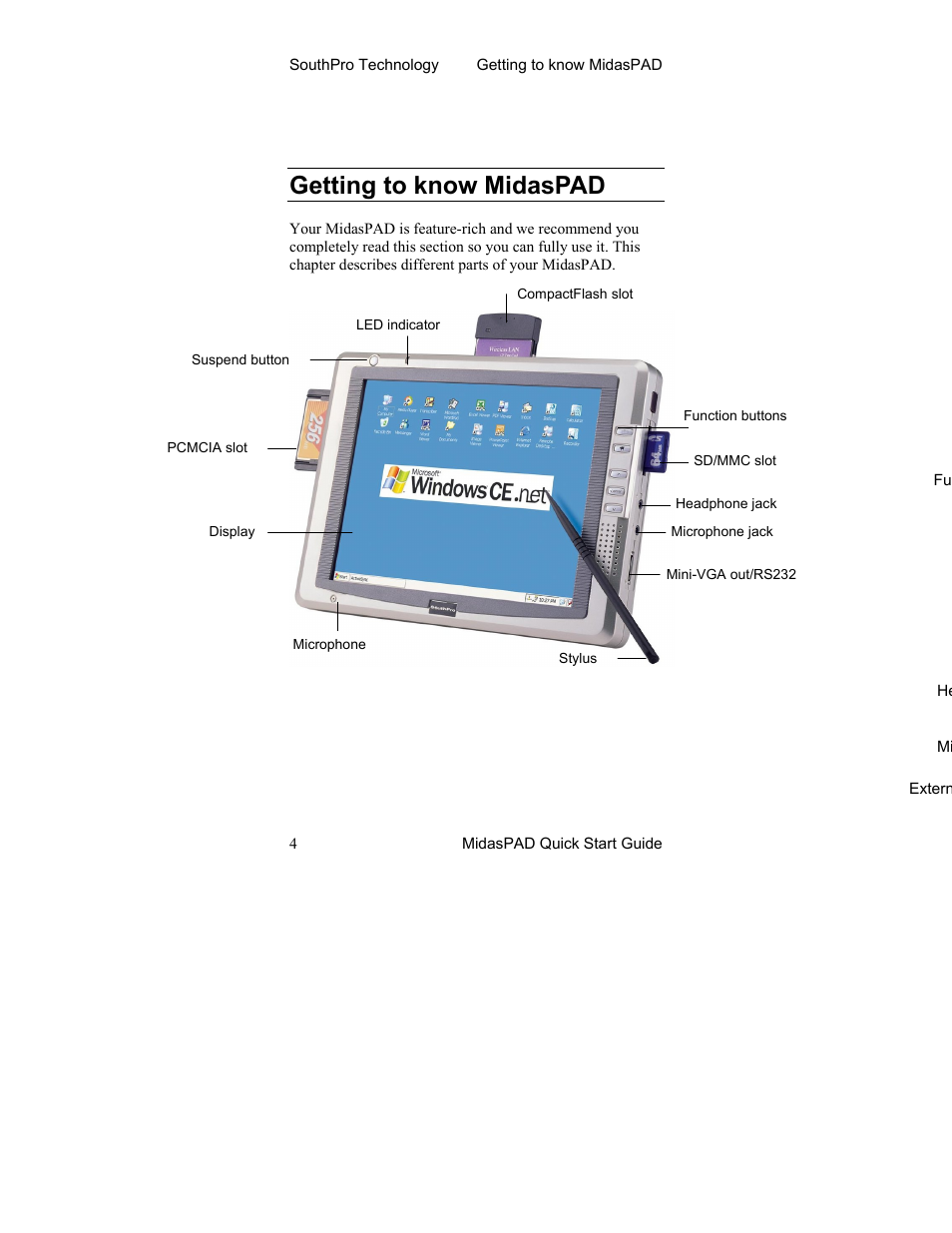 Getting to know midaspad | Midas Consoles Tablet User Manual | Page 8 / 36