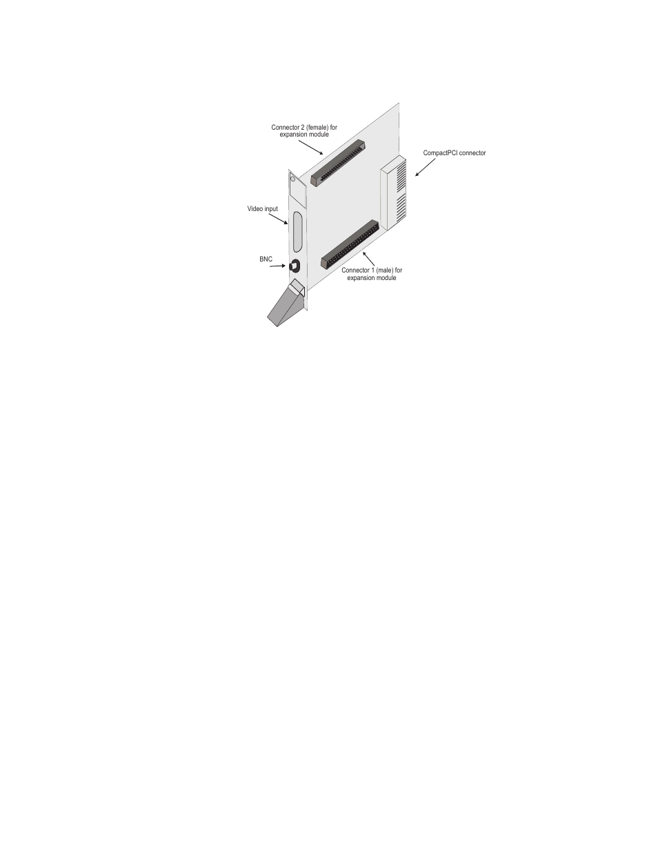 Matrox meteor-ii /multi-channel for pci, Matrox meteor -ii /multi-channel for pci, Connecting a video input (compactpci) | Matrox Electronic Systems II User Manual | Page 37 / 136
