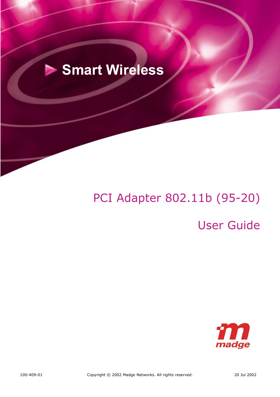 Madge Networks SMART WIRELESS 802.11B (95-20) User Manual | 7 pages