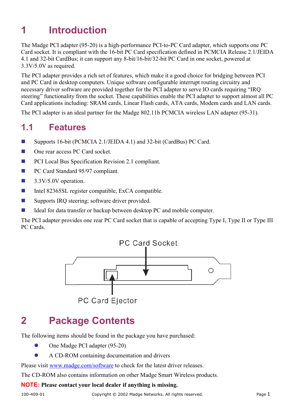 Madge Networks SMART WIRELESS 802.11B (95-20) User Manual | Page 4 / 7