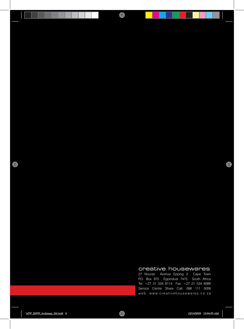 Mellerware BODYMAX 20550 User Manual | Page 6 / 6