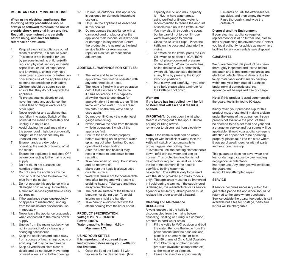 Mellerware CJ100 User Manual | Page 2 / 2