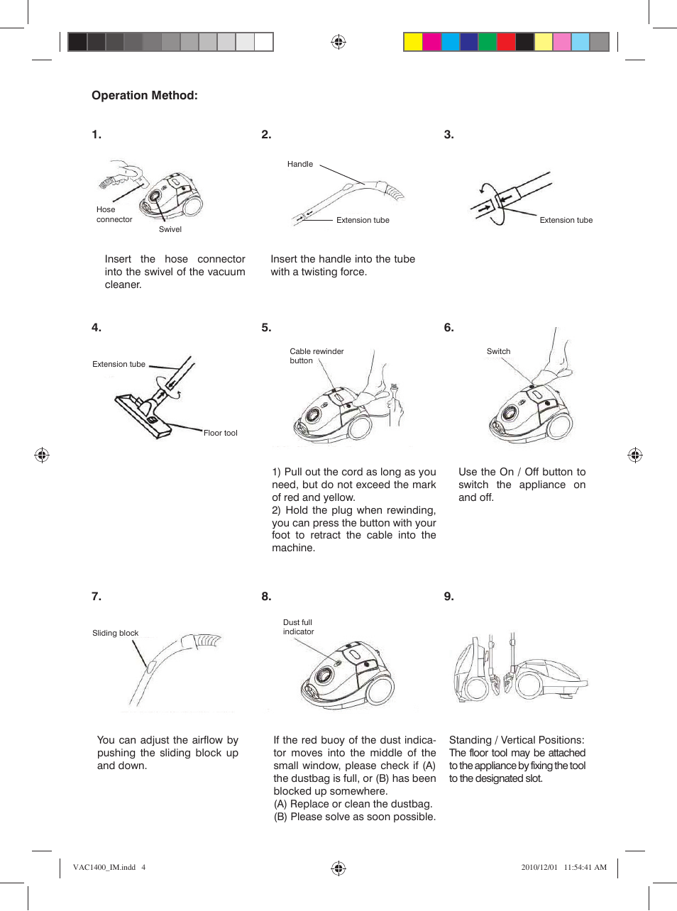 Mellerware VAC14001400W User Manual | Page 4 / 6
