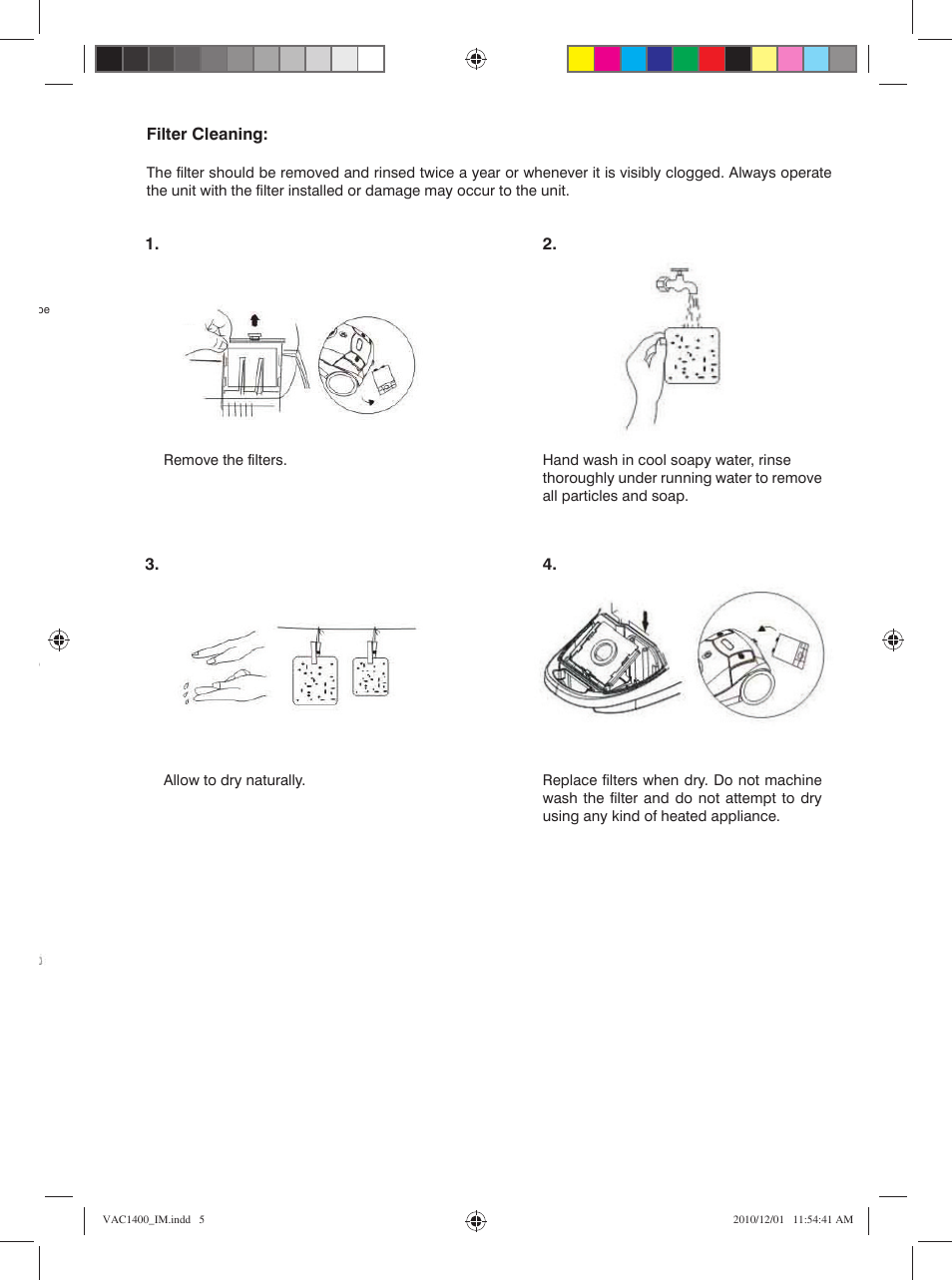 Mellerware VAC14001400W User Manual | Page 5 / 6