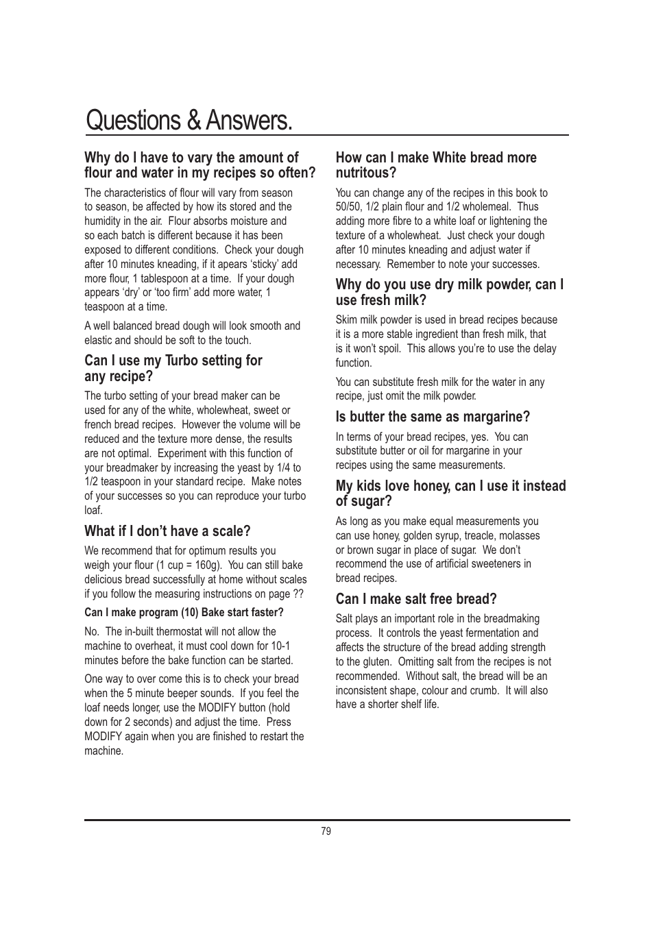 Questions & answers | Mellerware 26550550W User Manual | Page 79 / 81
