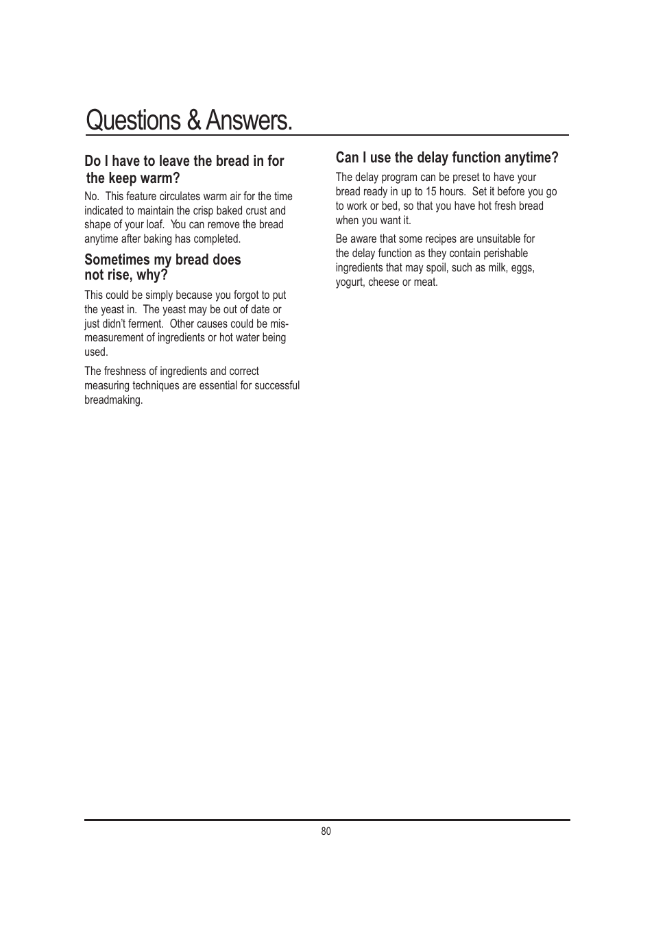 Questions & answers | Mellerware 26550550W User Manual | Page 80 / 81