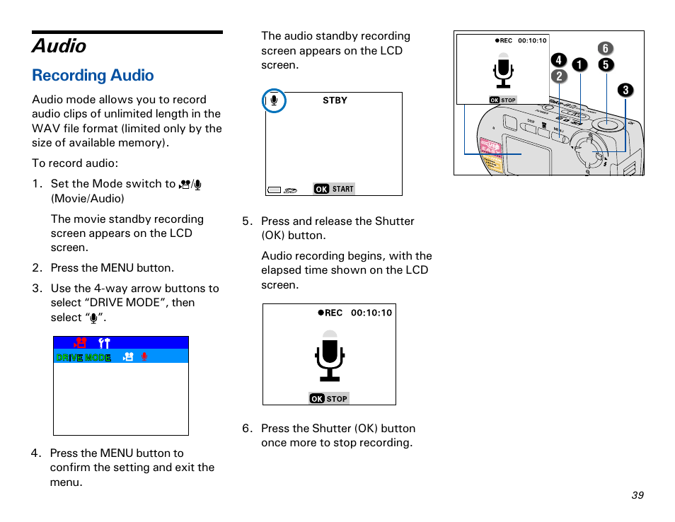 Audio, Recording audio | Microtek MKT-1300a User Manual | Page 46 / 72