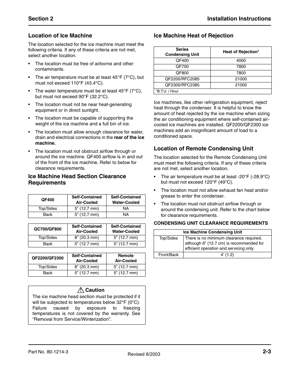 Manitowoc Ice FLAKE/CHIPLET QF0400 User Manual | Page 15 / 150
