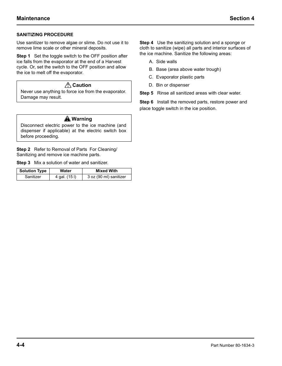 Manitowoc Ice MARINE MODEL S1800 User Manual | Page 28 / 100