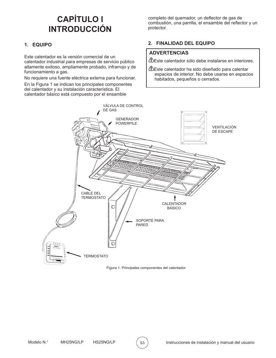 Capítulo i introducción | Mr. Heater MH25LP User Manual | Page 19 / 48
