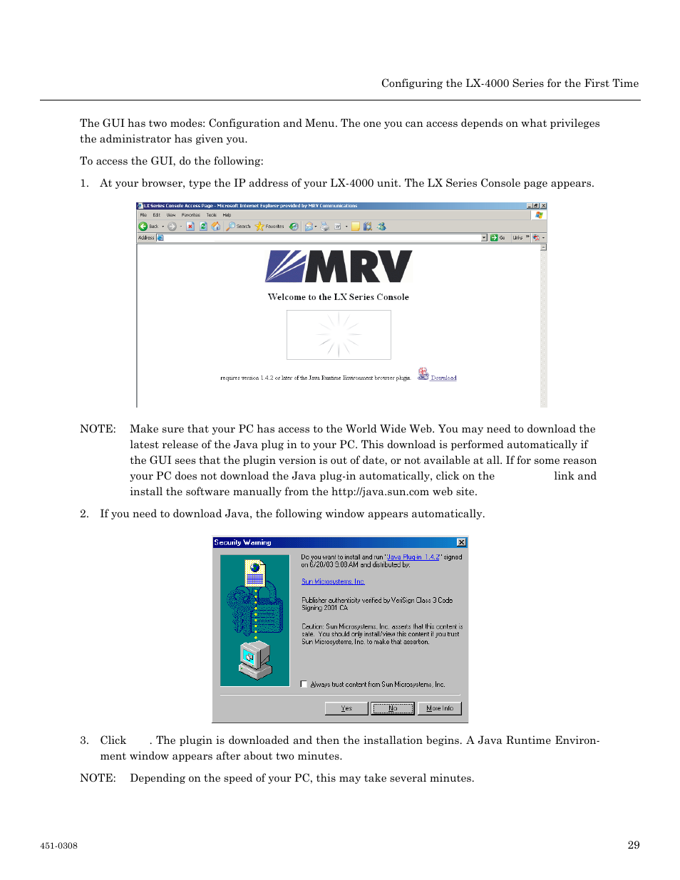 MRV Communications LX-4000 Series User Manual | Page 29 / 65