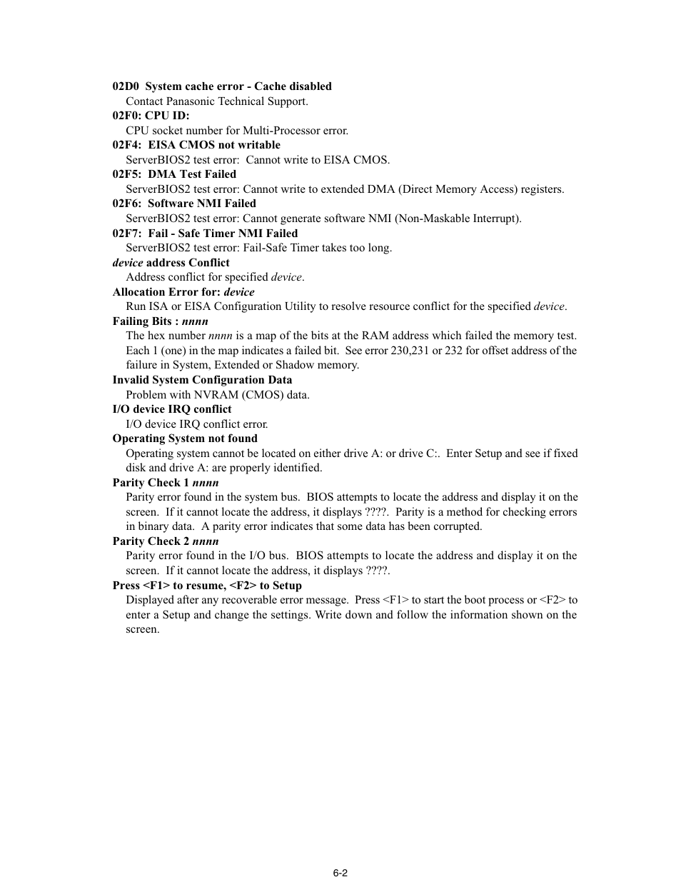 Matsushita CF-30 User Manual | Page 16 / 81