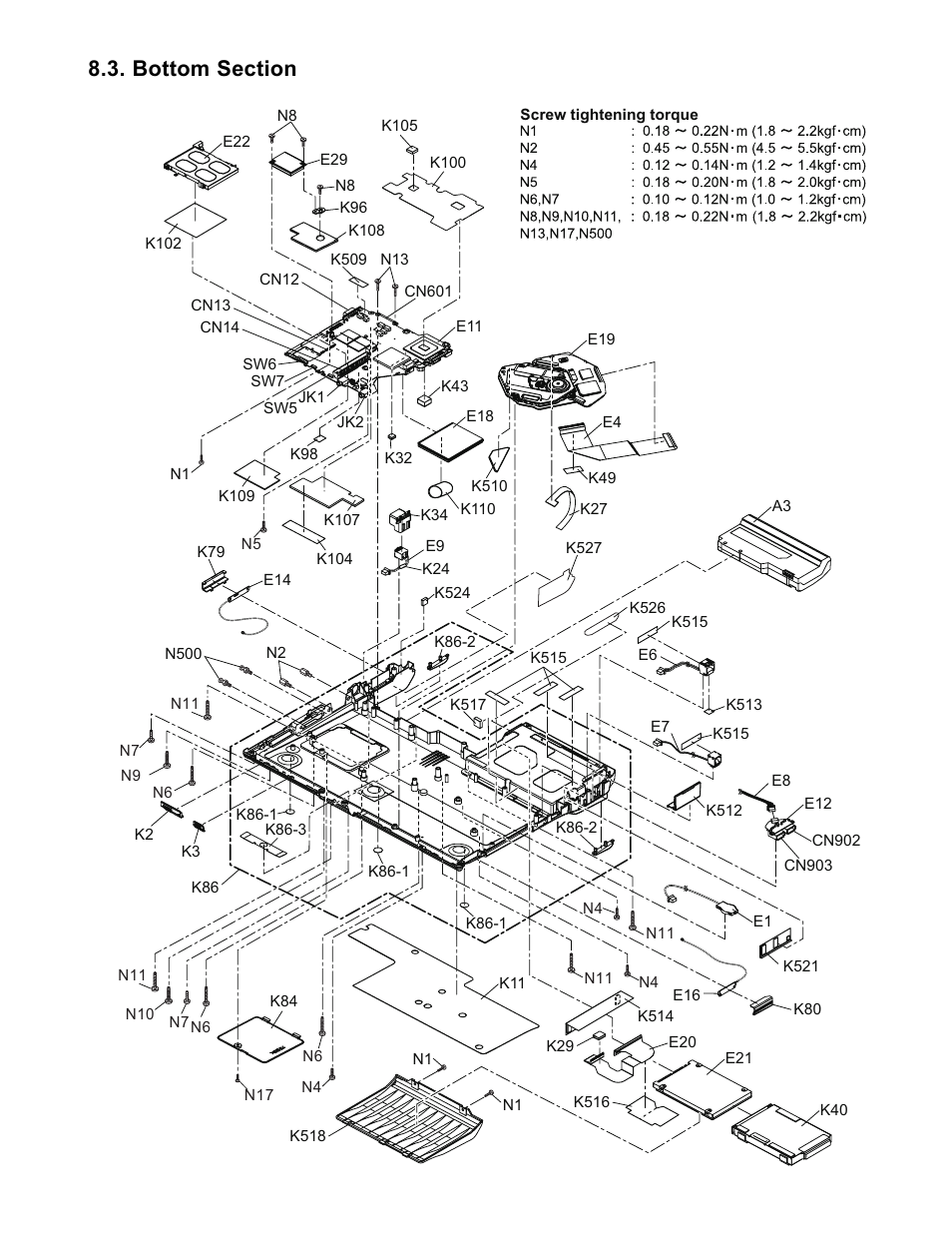 Bottom section | Matsushita CF-W4HWEZZBM User Manual | Page 60 / 64