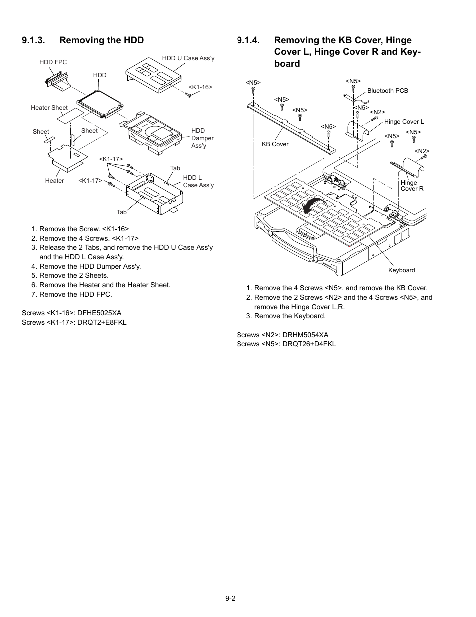 Removing the hdd | Matsushita CF-30CTQAZBM User Manual | Page 24 / 66