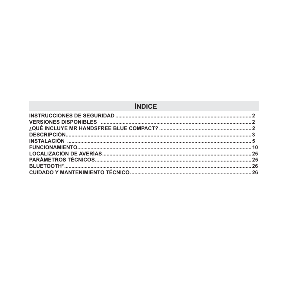 Índice | Mr Handsfree Blue Compact Microphone User Manual | Page 136 / 291