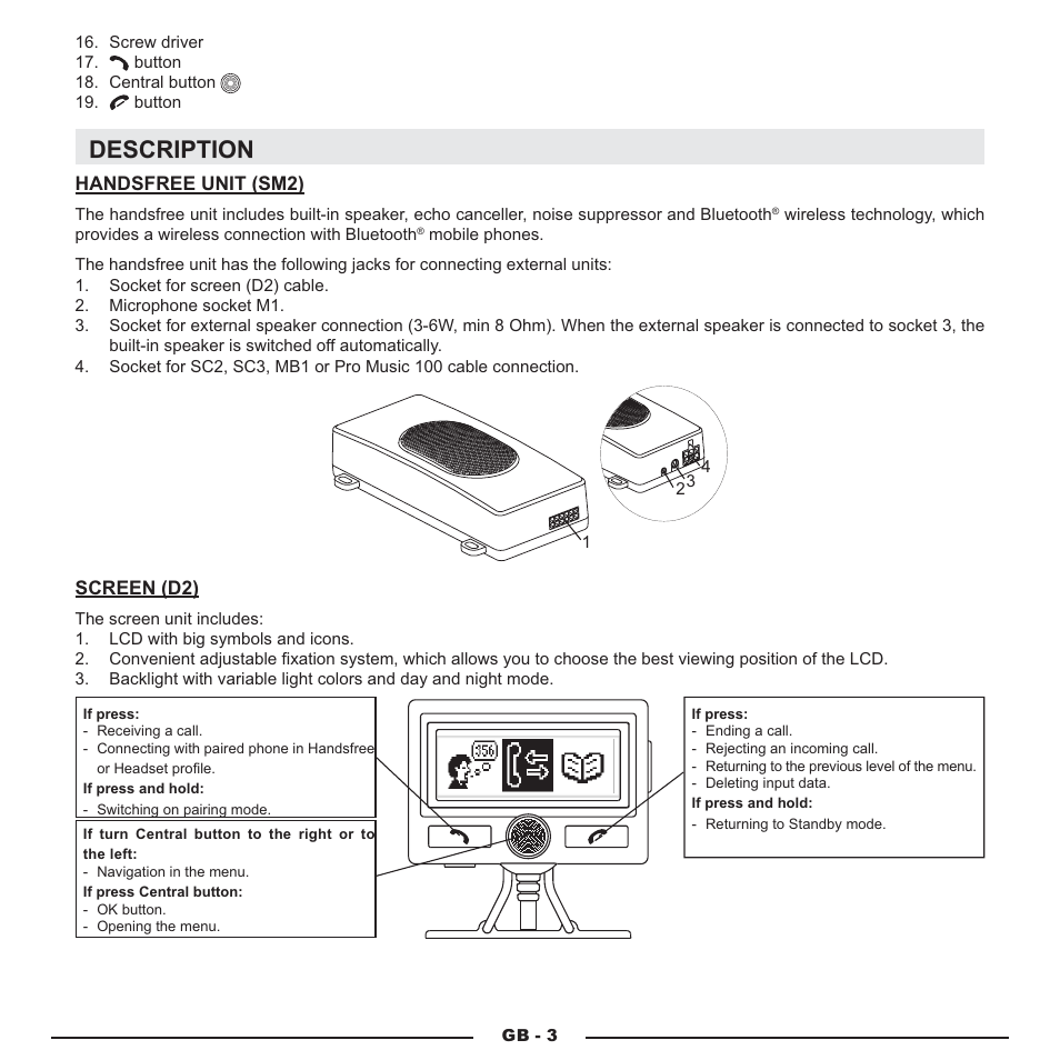 Description | Mr Handsfree Blue Compact Microphone User Manual | Page 6 / 291