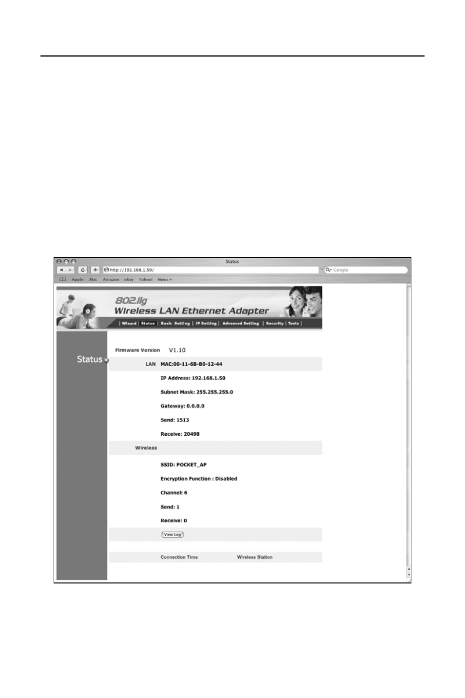 1 status, 0 web-config pages | Macsense Connectivity AeroPad Mini User Manual | Page 25 / 41