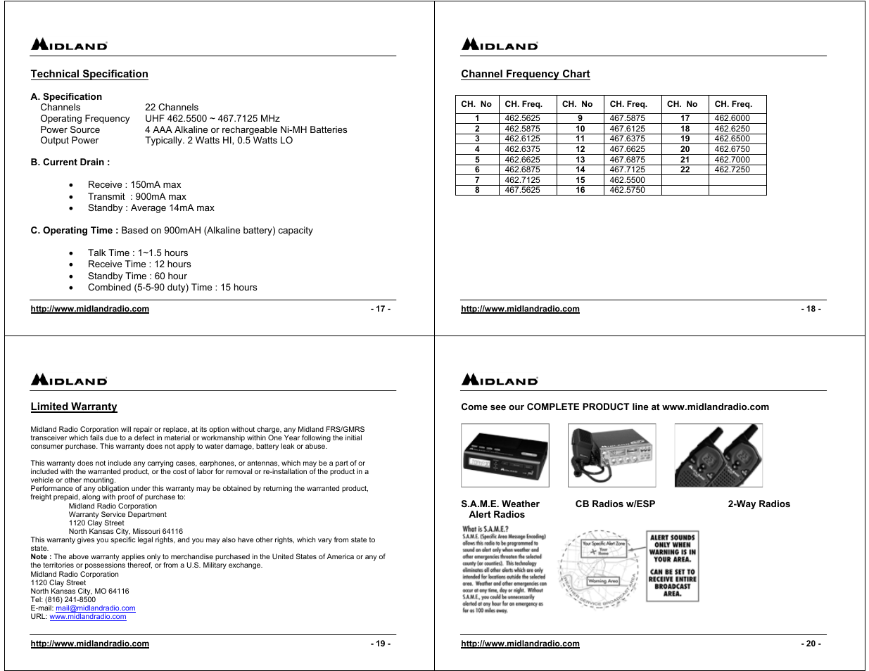 Midland Radio G-223 User Manual | Page 5 / 6