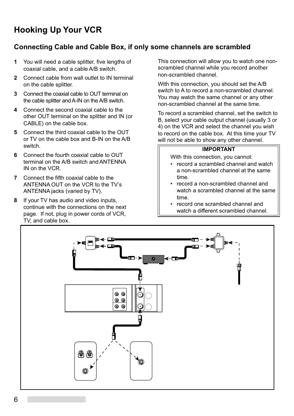 Hooking up your vcr | Mitsumi electronic HS-U449 User Manual | Page 8 / 56