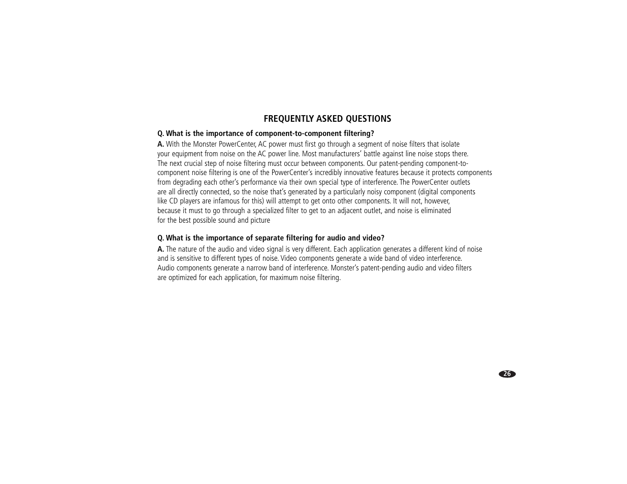 Monster Power HTS2600 User Manual | Page 32 / 46