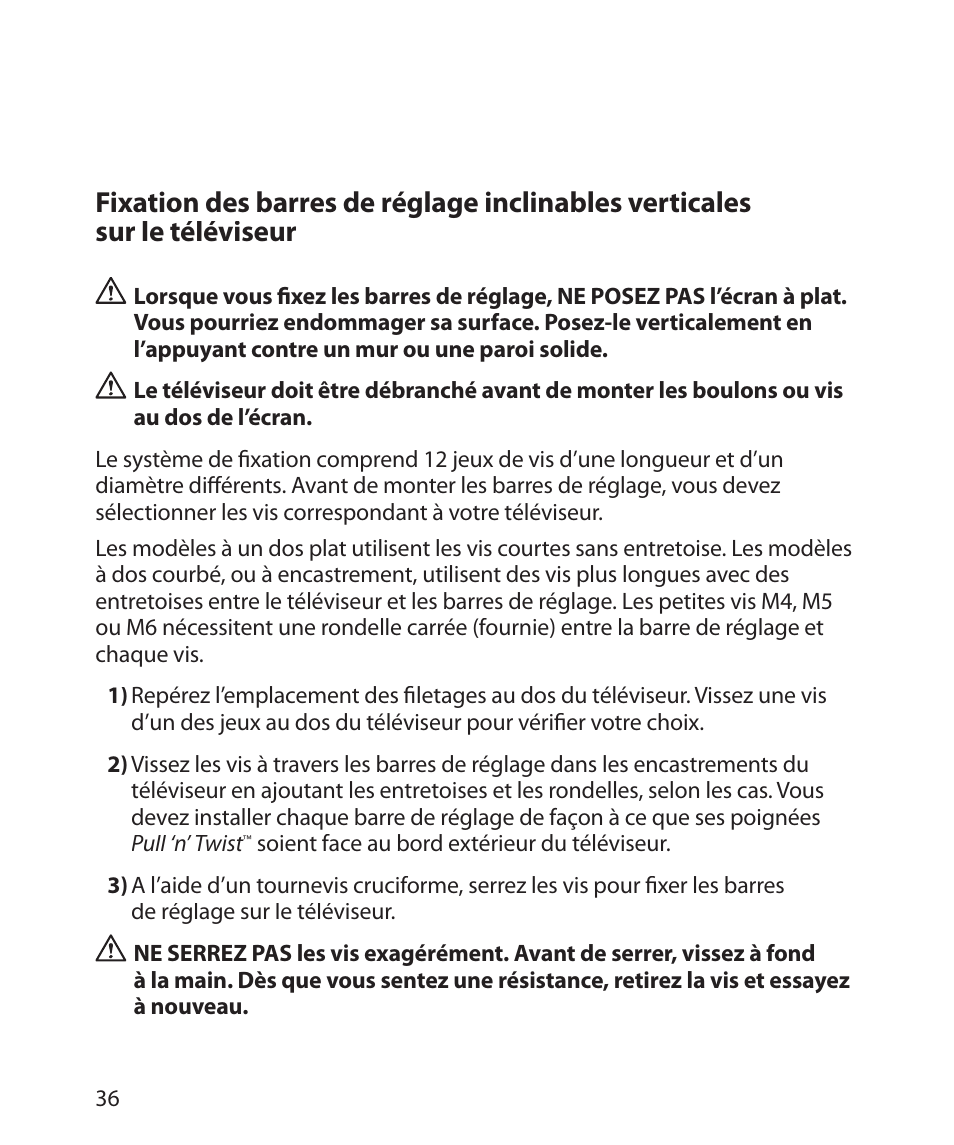 Monster Power FlatScreen Mount SmartViewTM 300M User Manual | Page 40 / 72